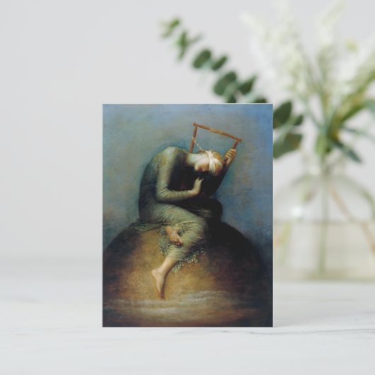 Hope George Watts Schilderij Briefkaart (Staand voorkant)
