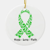Hope Green Awareness Ribbon Keramisch Ornament (Voorkant)