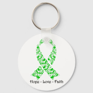 Hope Green Awareness Ribbon Sleutelhanger