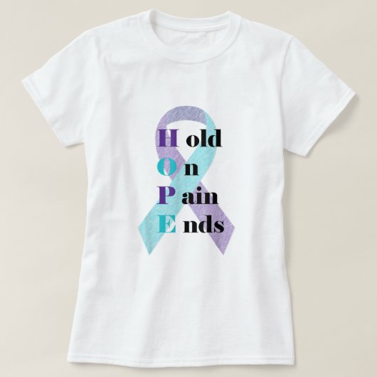 HOPE greep on Pain beëindigt mondhygiëne app T-shirt (Design voorkant)