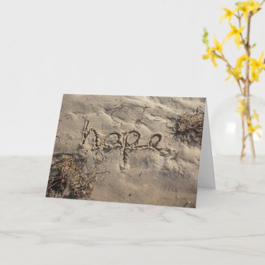 Hope Greetings Ccard Kaart (Gele Bloem)