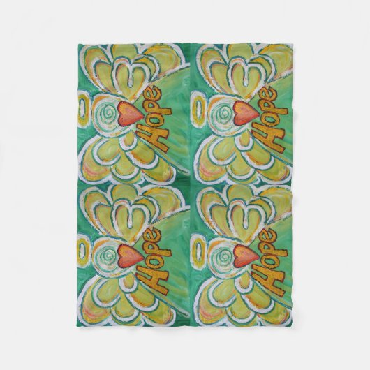 Hope Guardian Angel Art Custom Fleece Deken (Voorkant)