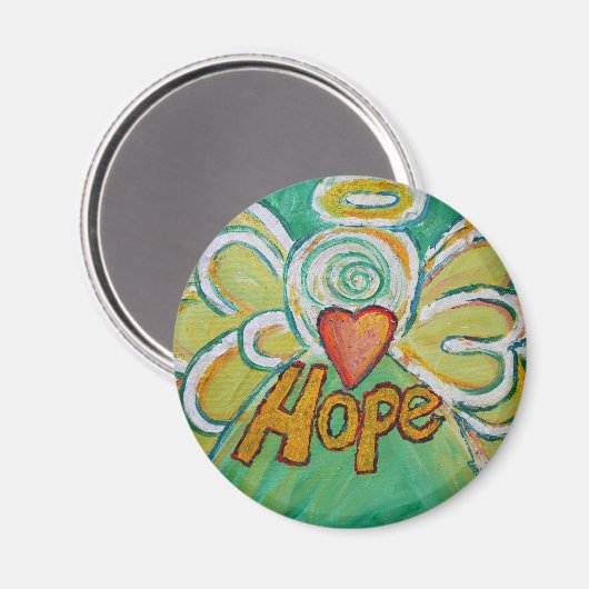 Hope Guardian Angel Word Custom Magnet (Voorkant / Achterkant)