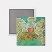 Hope Guardian Angel Word Custom Magnets Magneet (Voorkant / Achterkant)
