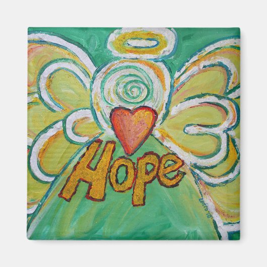 Hope Guardian Angel Word Custom Magnets Magneet (Voorkant)