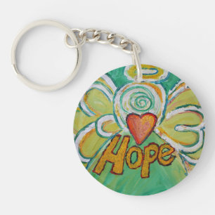 Hope Guardian Angel Word Custom Sleutelhanger