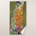 Hope, Gustav Klimt Badhanddoek<br><div class="desc">Gustav Klimt (14 juli 1862 - 6 februari 1918) was een Oostenrijkse symboliek schilder en een van de meest prominente leden van de Wenen Secessiebeweging. Klimt wordt genoteerd voor zijn schilderijen, moorden, schetsen en andere voorwerpen. Naast zijn figuurwerk, dat onder meer bestaat uit aantijgingen en portretten, schilderde hij landschappen. Onder...</div>