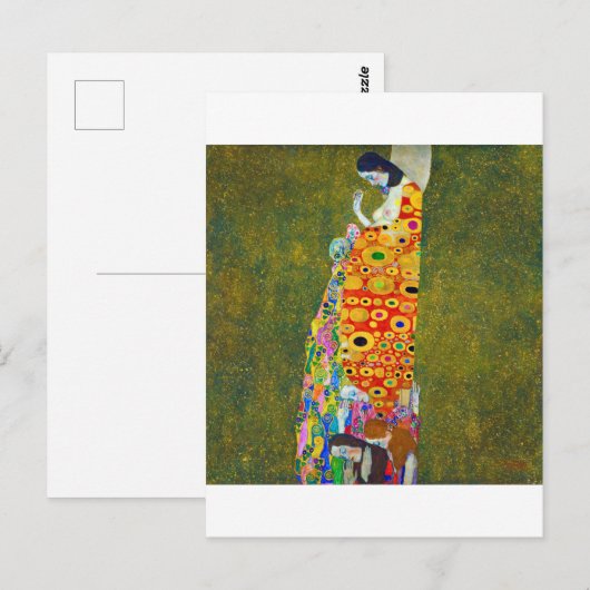 Hope, Gustav Klimt Briefkaart (Voorkant / Achterkant)