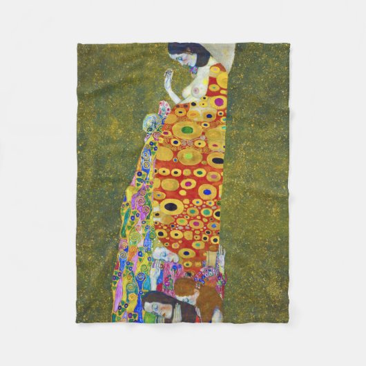 Hope, Gustav Klimt Fleece Deken (Voorkant)