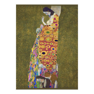 Hope, Gustav Klimt Foto Afdruk