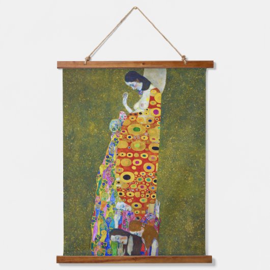 Hope, Gustav Klimt Hangend Wandkleed (Voorkant)