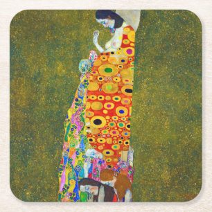 Hope, Gustav Klimt Kartonnen Onderzetters