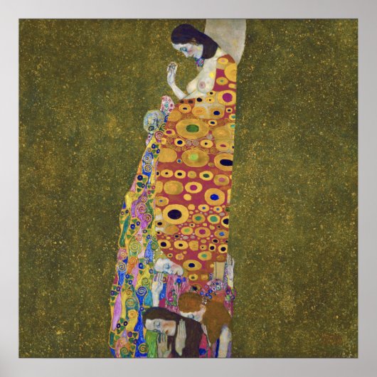 Hope, Gustav Klimt Poster (Voorkant)