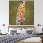 Hope, Gustav Klimt Poster Canvas Afdruk (Insitu (Slaapkamer))