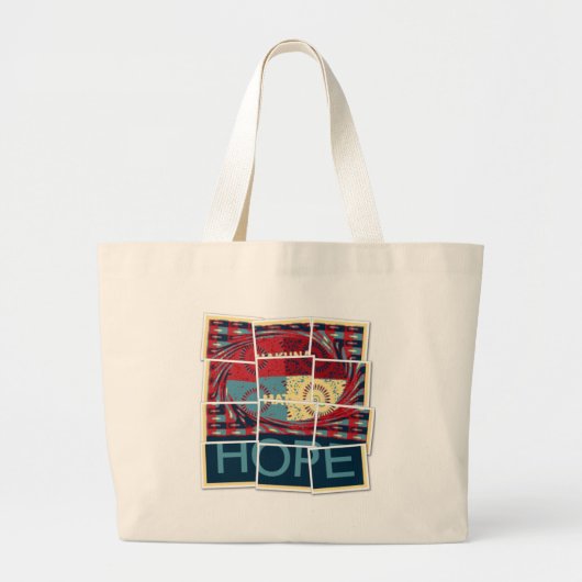 Hope Hakuna Matata Grote Tote Bag (Voorkant)
