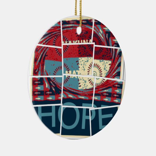 Hope Hakuna Matata Keramisch Ornament (Rechts)