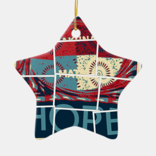 Hope Hakuna Matata Keramisch Ornament (Voorkant)