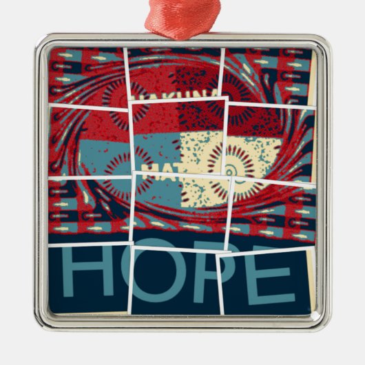 Hope Hakuna Matata Metalen Ornament (Voorkant)