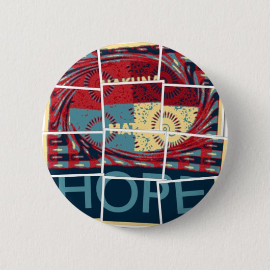 Hope Hakuna Matata Ronde Button 5,7 Cm (Voorkant)