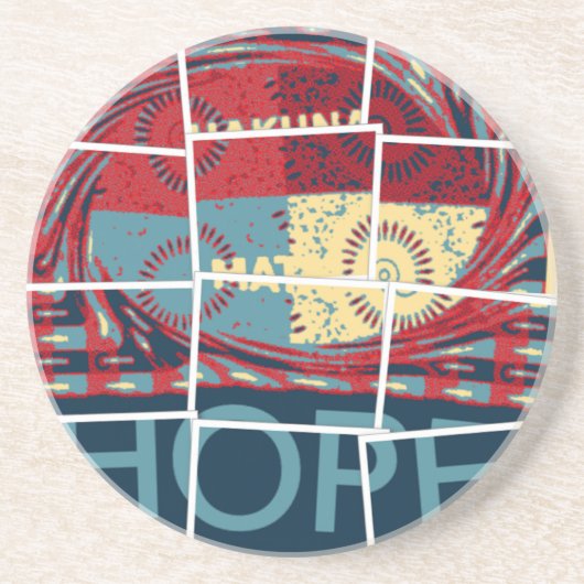 Hope Hakuna Matata Zandsteen Onderzetter (Voorkant)