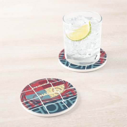 Hope Hakuna Matata Zandsteen Onderzetter (Zijkant)