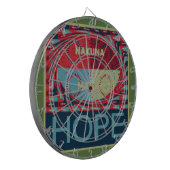 Hope Hakunamatata Mooie Inspirerend Edgy vector Dartbord (Voorkant Links)
