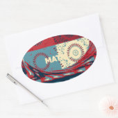 Hope Hakunamatata Mooie Inspirerend Edgy vector Ovale Sticker (Envelop)