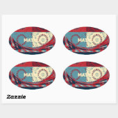 Hope Hakunamatata Mooie Inspirerend Edgy vector Ovale Sticker (Vel)