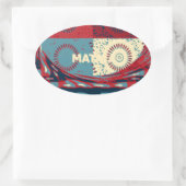 Hope Hakunamatata Mooie Inspirerend Edgy vector Ovale Sticker (Tas)