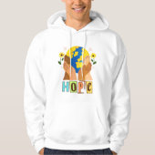 Hope Hands Holding Earth Design Hoodie (Voorkant)