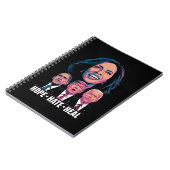 Hope Hate Heal Rise Kamala 2024 Notitieboek (Linkerzijde)