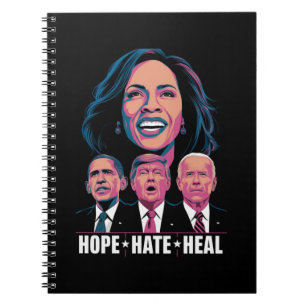 Hope Hate Heal Rise Kamala 2024 Notitieboek