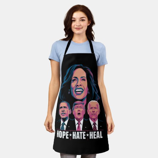 Hope Hate Heal Rise Kamala 2024 Schort (Gedragen)