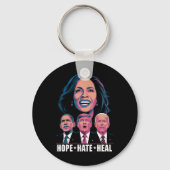 Hope Hate Heal Rise Kamala 2024 Sleutelhanger (Voorkant)