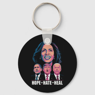 Hope Hate Heal Rise Kamala 2024 Sleutelhanger