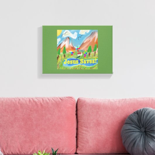 Hope Healing Church Jezus bewaart canvas Print (Insitu (Woonkamer))