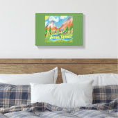Hope Healing Church Jezus bewaart canvas Print (Insitu (Slaapkamer))