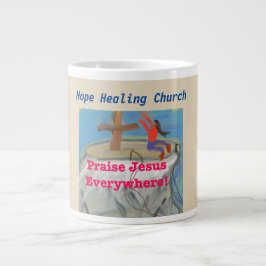 Hope Healing Church Prijs Jezus Koffiemok Beker Grote Koffiekop