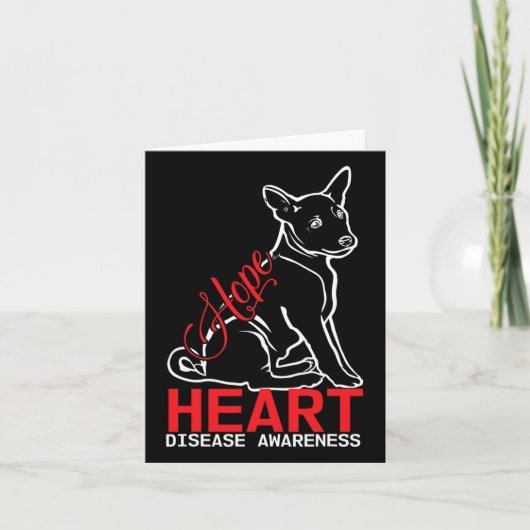 HOPE - Heart Disease Awareness Kaart (Voorkant)
