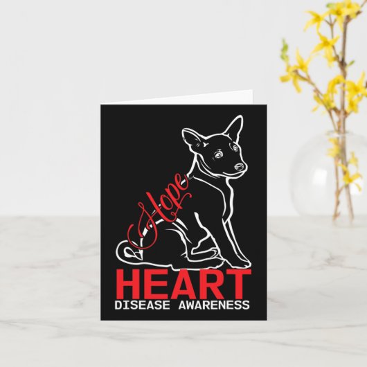 HOPE - Heart Disease Awareness Kaart (Gele Bloem)