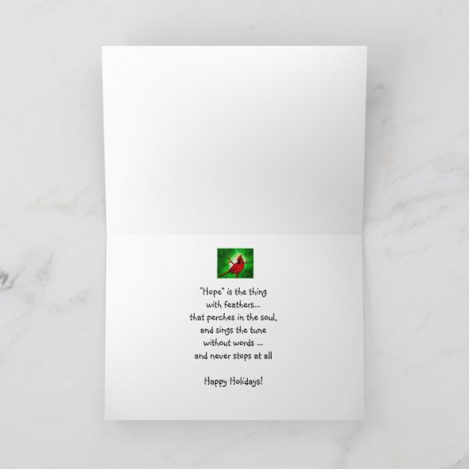 Hope Holiday Kaart (Binnen)
