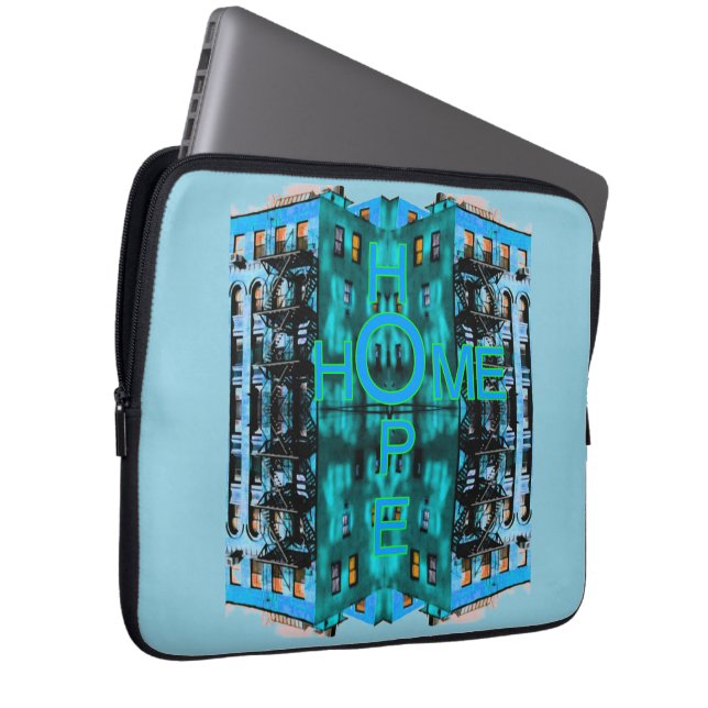 Hope Home Laptop Sleeve (Voorkant Rechts)