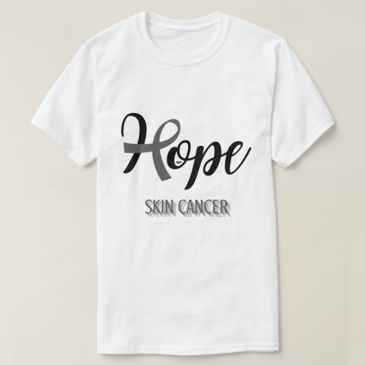 HOPE/HUIDKANKER/UNISEX T-SHIRT (Design voorkant)