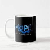 Hope Human Trafficking Awareness Blue Ribbon Koffiemok (Links)