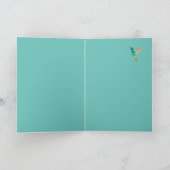 Hope Hummingbird Card Feestdagen Kaart (Binnen)