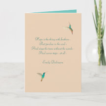 Hope Hummingbird Card