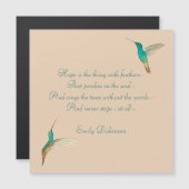Hope Hummingbird Magnetic Card (Voorkant / Achterkant)