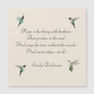 Hope Hummingbird Magnetische Kaart
