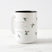 Hope Hummingbird Tweekleurige Koffiemok (Voorkant links)