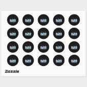 Hope Hydrangea Flower Butterfly Suicide Prevention Ronde Sticker (Vel)
